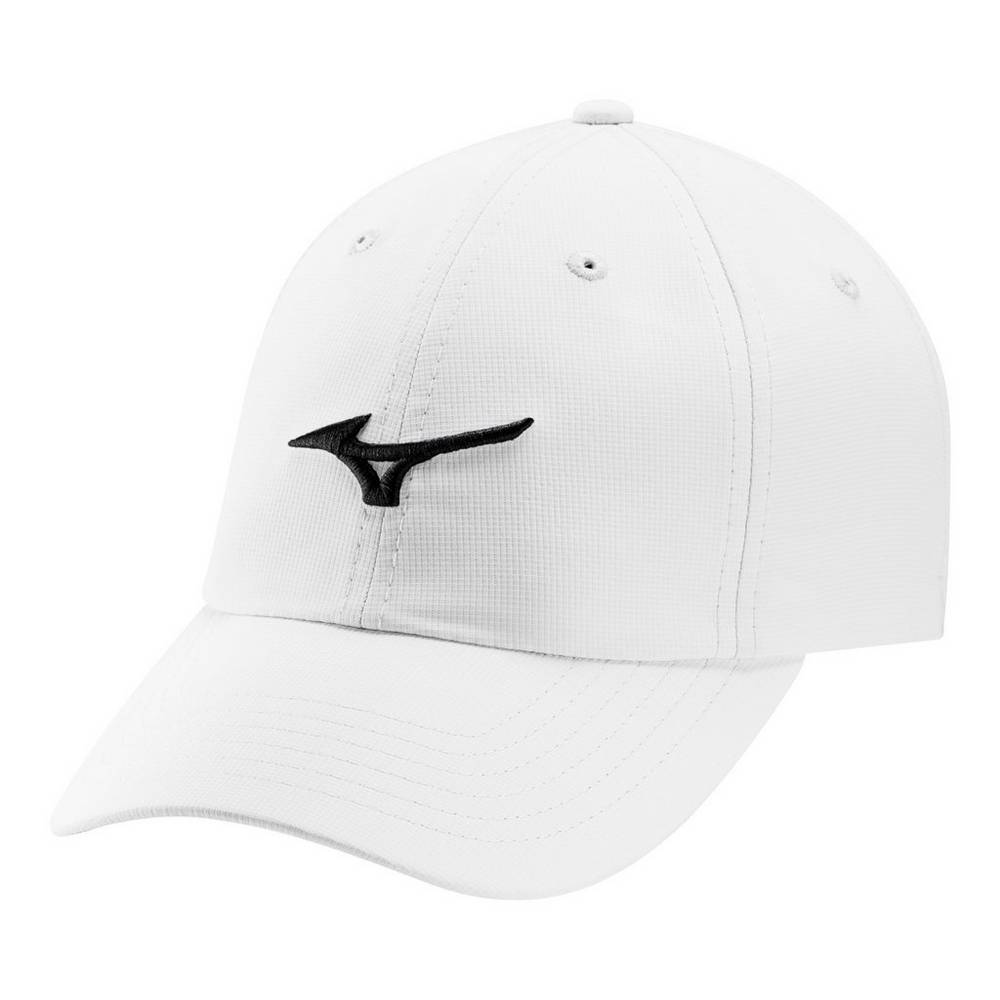 Mens Mizuno Tour Adjustable Lightweight Small Fit Golf Hat White/Black Philippines (FGCTEN078)